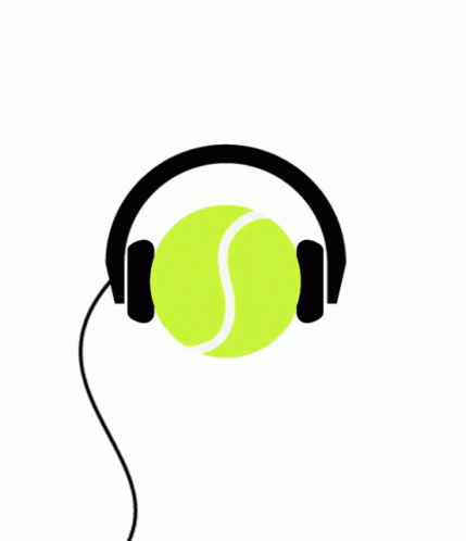 Tennis Ball With Headphones