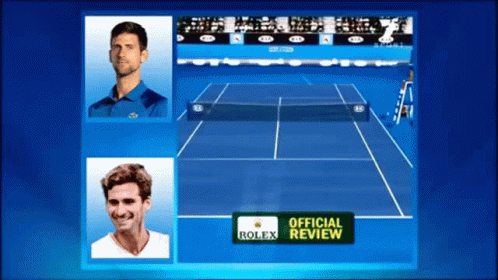 Tennis Court With Rolex Logo