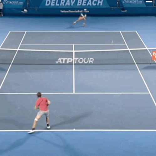 Tennis Match at Delray Beach Court