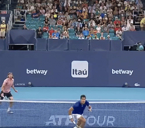 Tennis Match On Itaú Court GIF