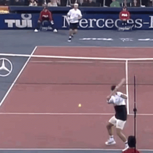 Tennis Match on Mercedes-Benz Court