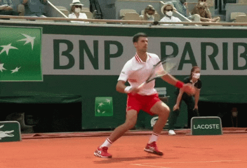 Tennis Player at BNP Parib Sign