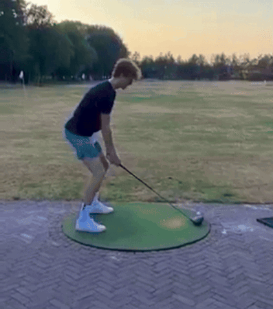 Tennis Player Holding Racket Before Sof Sign GIF