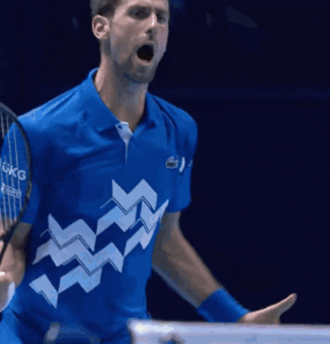 Tennis Player in Blue Shirt UKG