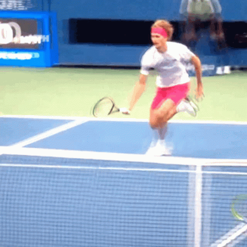 Tennis Player on Australian Open Court