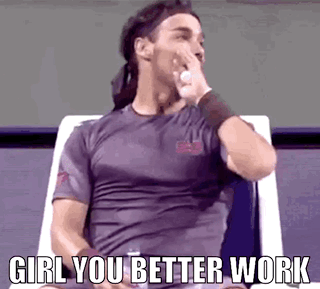 Tennis Player Sitting Hand On Face Girl You Better Work GIF