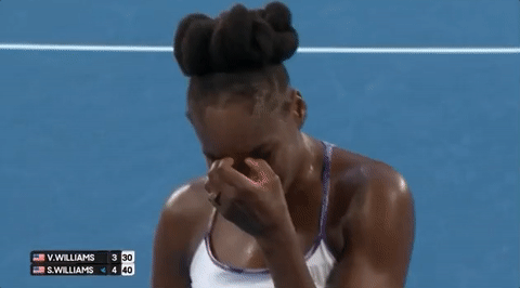 Tennis Player Venus Williams Upset GIF