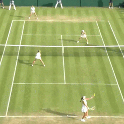 Tennis Player Wearing Number 14 Jersey GIF