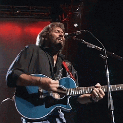 Tenor Music Playing Guitar Barry Gibb Bee Gees GIF