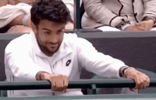 Tensed Anticipation Matteo Berrettini GIF