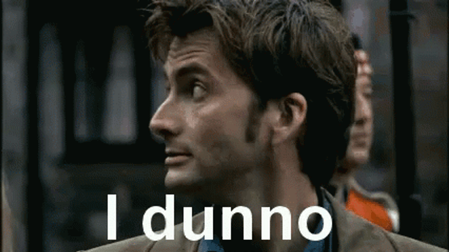 Tenth Doctor I Dunno GIF