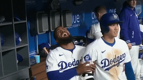 Teoscar Hernandez Laughing Hard GIF
