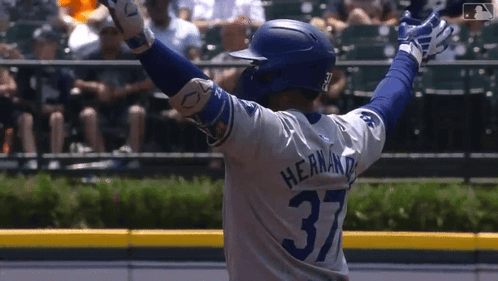 Teoscar Hernandez Los Angeles Dodgers GIF