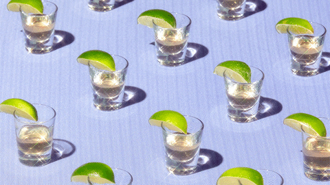 Tequila Shots Happy Hour Stop Motion GIF