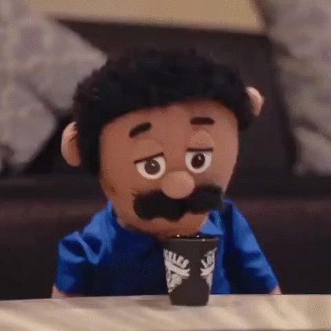 Tequila Shots Puppet Diego Passing Out GIF