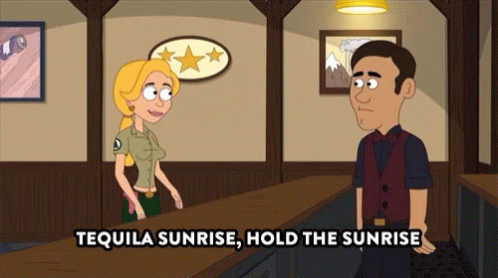 Tequila Sunrise Shots Open Bar Brickleberry GIF