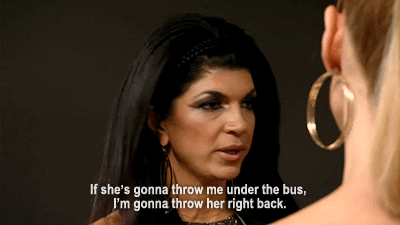 Teresa Giudice I'm Gonna Throw Her Right Under The Bus GIF