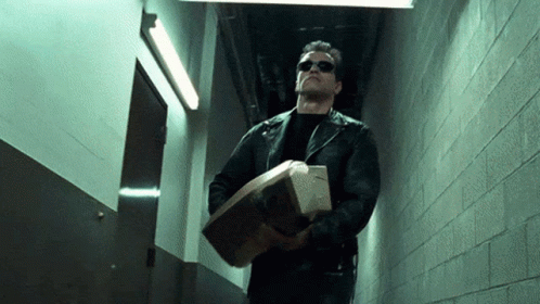 Terminator 2 Arnold Schwarzenegger Gun And Roses GIF