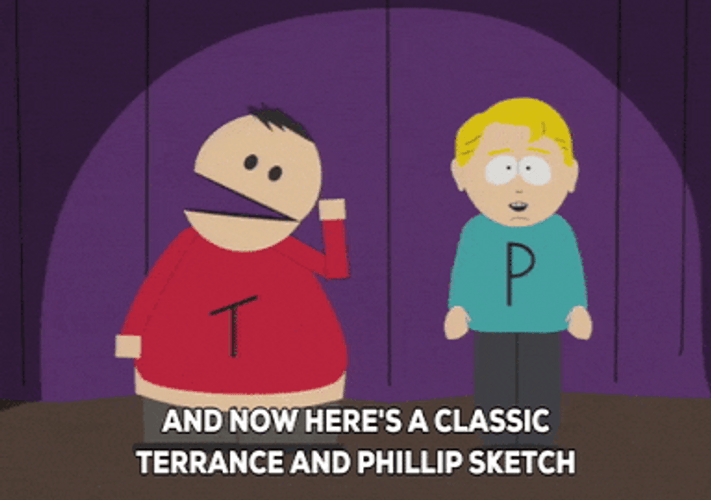 Terrance And Phillip Spotlight Play GIF