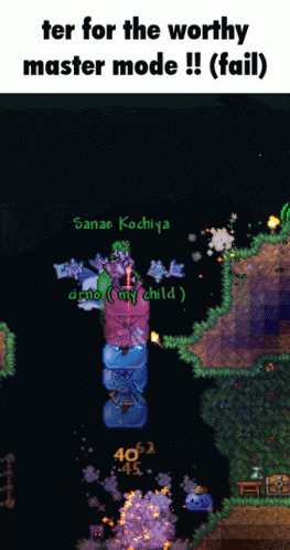 Terraria Worthy Monster Mode GIF
