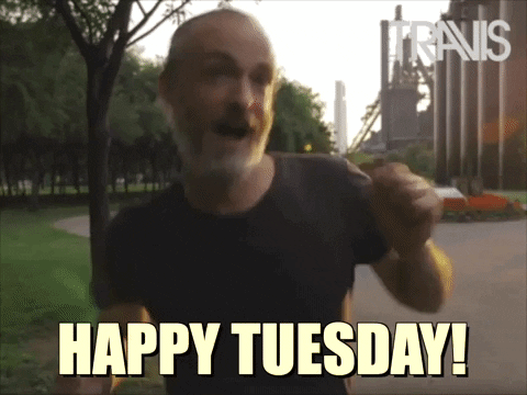 Terrific Happy Tuesday Ecstatic Man Dancing GIF