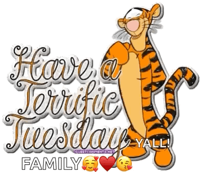Terrific Happy Tuesday Family Tigger GIF