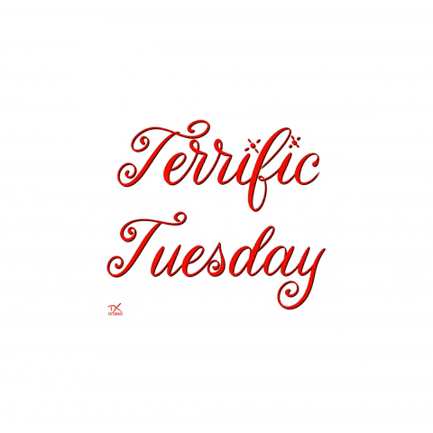 Terrific Tuesday Flashing Minimalist Graphics Design GIF