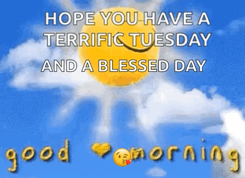 Terrific Tuesday Rolling Sun Emoji Loop GIF