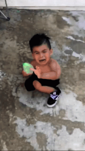 Adorable Boy Crying Terrified GIF