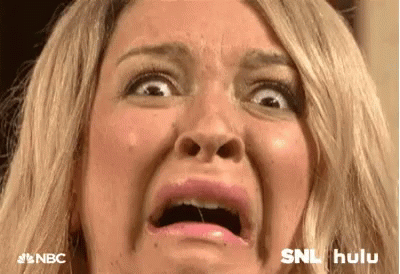 Maya Rudolph Funny Terrified Face GIF