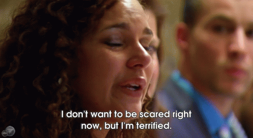 Lady Crying So Terrified GIF