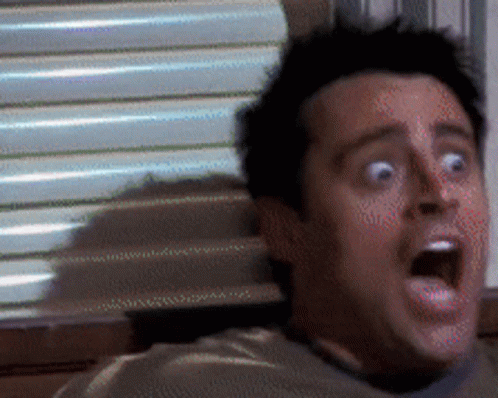 Matt Leblanc Shouting Terrified GIF