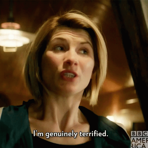 Jodie Whittaker Genuinely Terrified GIF