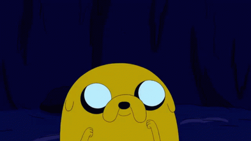 Terrified Jake The Dog GIF