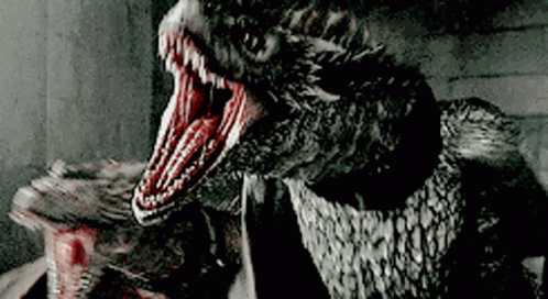 Terrifying Massive Dragin Meleys Roaring GIF