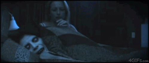 Terror Ghost Hiding In Blanket GIF