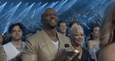 Terry Crews Big Grin Applauding GIF