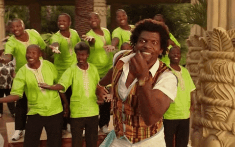 Terry Crews Blowing Flowers Blended Movie GIF
