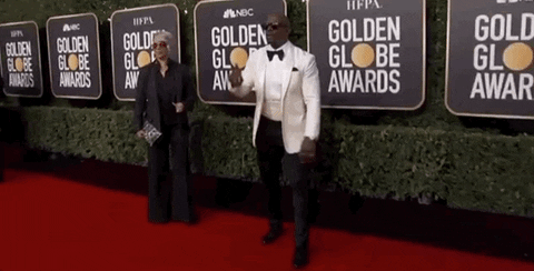 Terry Crews Jump Pose Golden Globes GIF