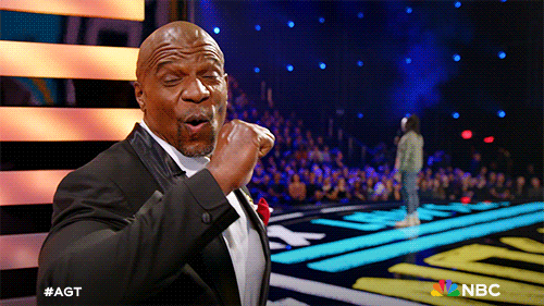 Terry Crews Pleasantly Surprised Americas Got Talent GIF