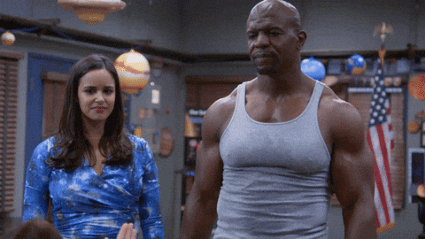 Terry Crews Popping Chest Muscle Brooklyn Nine Nine GIF