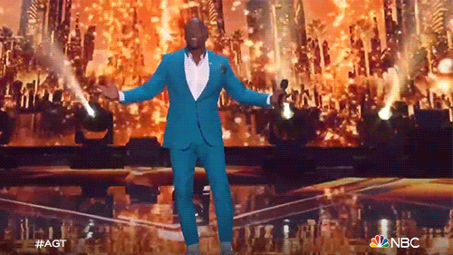 Terry Crews Shaking Off Muscles GIF