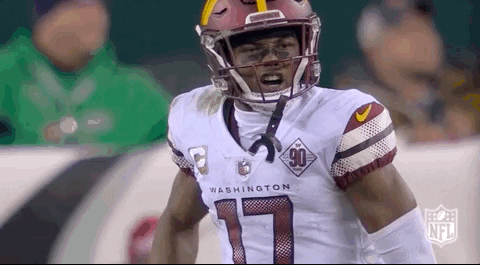 Terry Mclaurin Washington Commanders Jump Snaps GIF