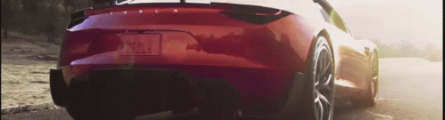 Red Tesla Roadster 0 To 60 In 1.9 Seconds GIF