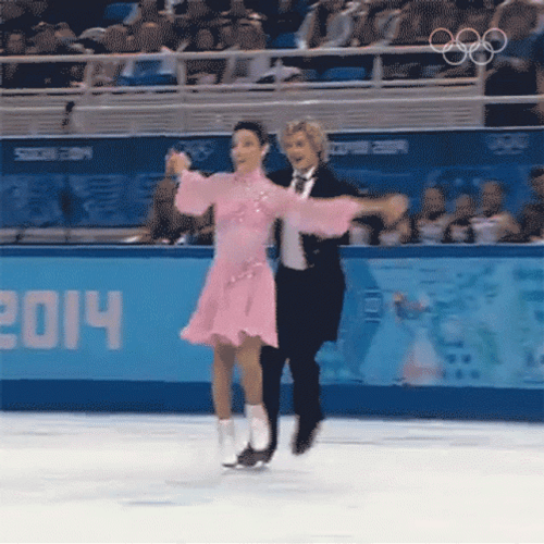 Tessa Virtue And Scott Moir Ice Skating Olympics  GIF