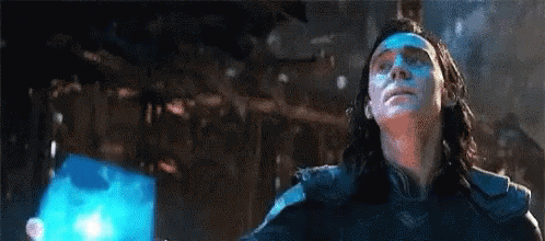 Loki Presenting Glowing Tesseract Avengers GIF
