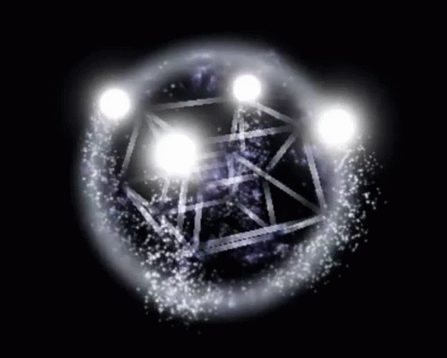 Shiny Orbital Tesseract Loop GIF