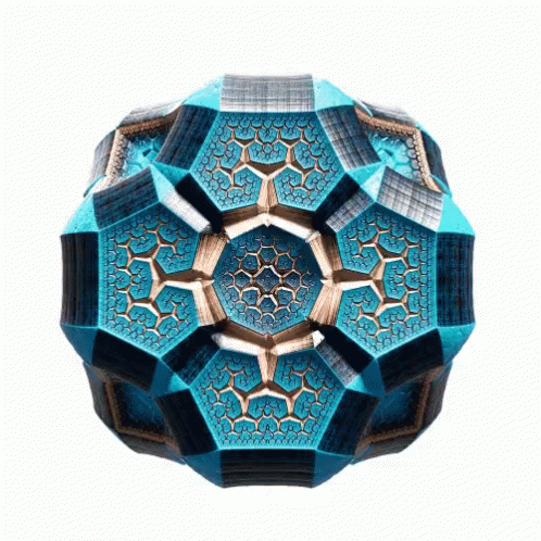 Psychedelic Amazing Tesseract Graphics Art GIF