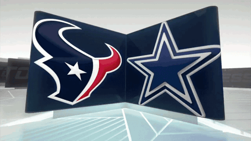 Texans And Cowboys Logos GIF