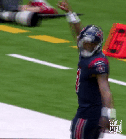Texans Player Pointing Upward GIF